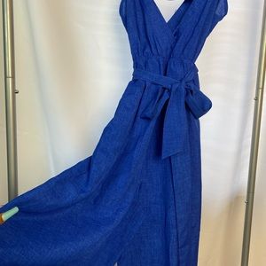 Cobalt blue light romper